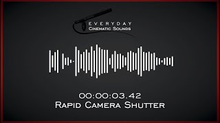 Rapid Camera Shutter  HQ Sound Effect [upl. by Ariay]