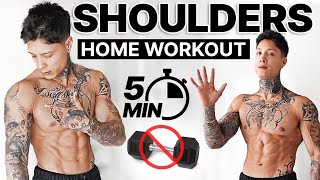 Complete 5 Min Shoulder Workout  NO EQUIPMENT NEEDED [upl. by Arehahs]