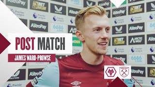 “The Wind Was Helpful Today”  Wolves 12 West Ham  James WardProwse  Post Match Reaction [upl. by Amehr]