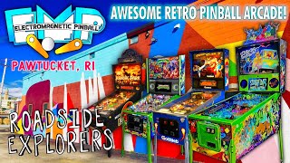 ELECTROMAGNETIC PINBALL MUSEUM  Retro Pinball Arcade With Eclectic Collection  Pawtucket RI [upl. by Etteniuqna5]