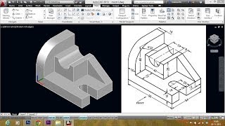 AUTOCAD MECHANICAL MODELING PART1  MAKING A 3D MODEL [upl. by Ahtebbat]