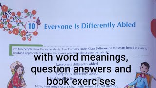 Everyone Is Differently Abled Class 6  NCERT English [upl. by Lrem]