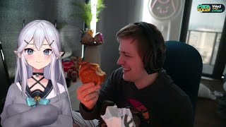 Sodapoppins Food Pranked by Veibae  The GF Tax Bite [upl. by Merrile]