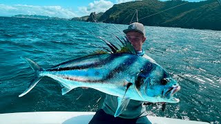 Fishing for GIANT Rooster Fish in Costa Rica [upl. by Demaggio729]