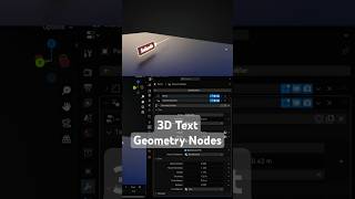 3D Text Animation Generator in Blender Geometry Node [upl. by Walsh]