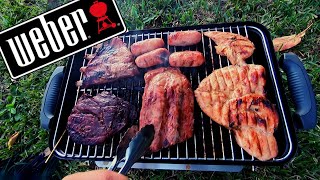 Weber Go Anywhere Charcoal Bbq Grill Australian Review  Cook Test [upl. by Kamin]