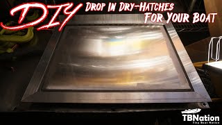 DIY NonWelded Drop In Dry Hatches 1542 Jon Boat [upl. by Yelyab]