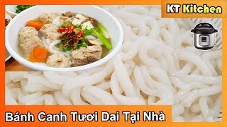 BÁNH CANH SƯỜN HEO Instant Pot  Cách Làm Bánh Canh Tươi Dai Ngon Tại Nhà  Vietnamese Udon Soup [upl. by Melville113]