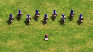 1 Halberdier vs 10 Scout Cavalry 😨 Age of Empires 2 [upl. by Aital]