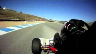 Lap Around Laguna Seca Raceway 125cc Shifter Kart [upl. by Kimbra908]