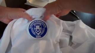 How to Easily Sew a Patch onto a Shirt or Jacket Sleeve [upl. by Shannah]