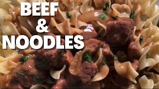 BEEF AND NOODLES  Easy Crockpot Recipe [upl. by Donielle434]