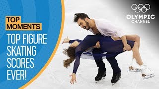 Highest Ever Olympic Figure Skating Scores  Top Moments [upl. by Diet555]