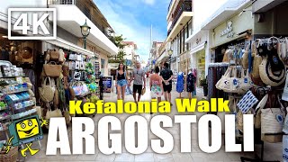 Argostoli  Kefalonia  Greece  4K Evening Walking Tour  June 2022 [upl. by Chalmer]