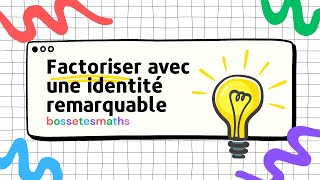 Factorisation avec identités remarquables  Partie 2 [upl. by Georgetta]