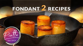 Irresistible FONDANT POTATOES  2 Easy Recipes [upl. by Fish]