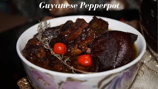 HOW TO MAKE DELICIOUS GUYANESE PEPPERPOT  STEP BY STEP RECIPE [upl. by Allista]