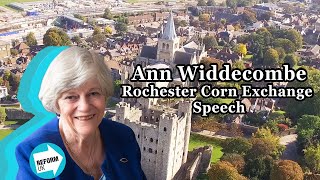 Ann Widdecombes Full Speech at Rochester Corn Exchange [upl. by Alejandro]