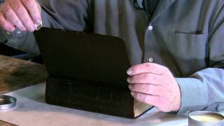 Bookbinders Dressing  Leather care tips and instruction [upl. by Kirad]