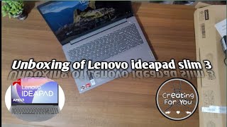 Lenovo ideapad slim 3 Unboxing video lenovo unboxing laptops [upl. by Ari]