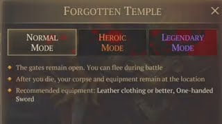 Ice axe attack Forgotten Temple heroic and Legendary Mode [upl. by Wildee24]