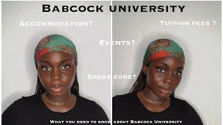 What you need to know about Babcock UniversityAccommodationTuition feesetcBabcock University [upl. by Htebizile918]