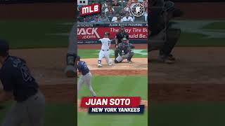 JUAN SOTO CONECTA PAR DE HOME RUNS A 112 MPH VS RAYS mlb juansoto yankees [upl. by Aleil]