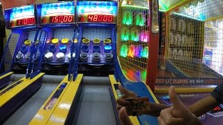 3 Across Arcade Game Ticket Redemption Adults Vs Kids Challenge Gaming Center Battle  Who Wins [upl. by Estey]