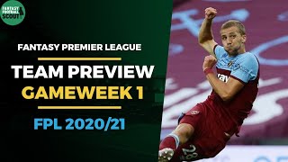 FPL 202021 Gameweek 1 Preview  Team News  Fantasy Premier League Tips 202021 [upl. by Rosenfeld]