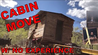 Learning HowTo Move a Vintage Logging Camp Cabin w no heavy equipment [upl. by Okomom578]