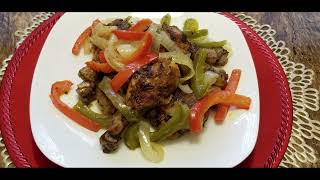 How to make JUICY BAKED CHICKEN LEGS w Bell PeppersCooking with Love with Mary chicken [upl. by Coben]