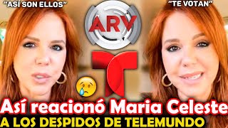 💔😥Así REACCIONÓ María Celeste Arrarás a los DESPIDOS de Telemundo ¡Estas han sido sus palabras [upl. by Stetson]