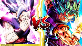 LF TRANSFORMING BEAST GOHAN VS ULTRA VEGITO BLUE [upl. by Ahsyekal]