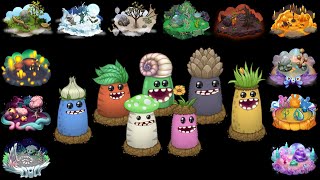 Dipsters on All Islands  Sounds and Animations  My Singing Monsters [upl. by Dnalro]