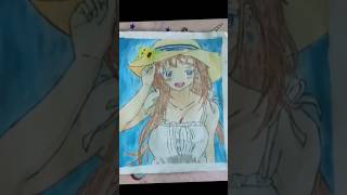 Anime drawing girl❤️sketch anime art naruto subscribe 🙏shorts [upl. by Noiramaj]