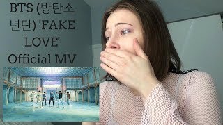 BTS 방탄소년단 FAKE LOVE Official MV REACTION [upl. by Reggi]