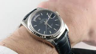 Rolex Oyster Perpetual DayDate 118139 Luxury Watch Review [upl. by Hoye]