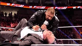 A look at the rivalry between Triple H and Brock Lesnar Raw March 25 2013 [upl. by Talia14]