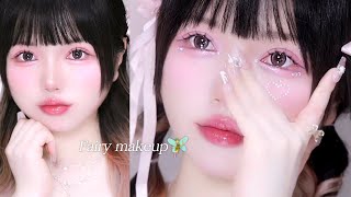 어떻게 사람이 요정 🧚🏻✨｜톡톡하라 윙크 속눈썹｜붙이는 법｜꿀팁 메이크업꿀팁 kbeauty makeup 아이메이크업 [upl. by Mitchell]