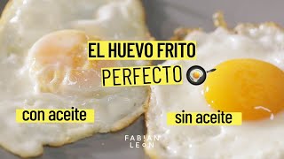 Cómo hacer el HUEVO FRITO PERFECTO sin aceite  2 FORMAS de hacerlo [upl. by Asila448]