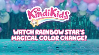 Kindi Kids  Rainbow Star Unicorn  Watch Rainbow Stars Magical Color Change [upl. by Aowda]