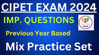 Most important questions for Cipet entrance exam 2024 [upl. by Ainesej]