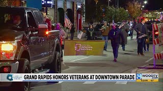 Grand Rapids honors veterans at downtown parade [upl. by Morel]