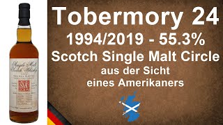 Tobermory 24 Jahre alt 19942019 mit 553 Scotch Single Malt Circle Verkostung von WhiskyJason [upl. by Pazit]