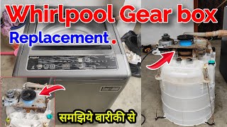 Whirlpool washing machine gearbox change  Whirlpool gearbox change  top load wm gear box Replace [upl. by Rives355]