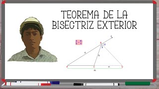 UNA BREVE DEMOSTRACIÓN DEL TEOREMA DE LA BISECTRIZ EXTERIOR [upl. by Janelle386]