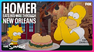 The Simpsons  Homer Eats His Way Through New Orleans [upl. by Delorenzo]