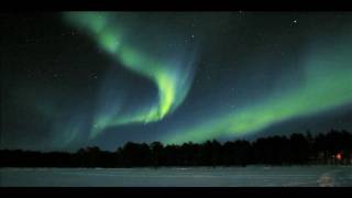 Aurora Borealis Northern Lights in real speed over Moskosel i Sweden [upl. by Salome]