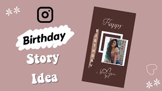 Creative Birthday Instagram Story Ideas  Birthday Instagram Story Ideas [upl. by Aineval]