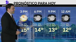 El clima en Monterrey hoy 4 de enero de 2024 Gamavisión Noticias [upl. by Corley]